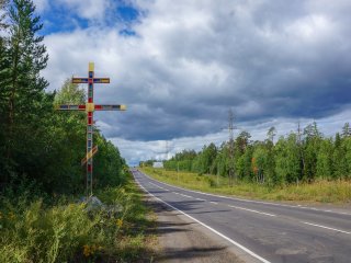 Поклонный крест на въезде в Усть-Илимск (Фото: «Мой Усть-Илимск.RU»)