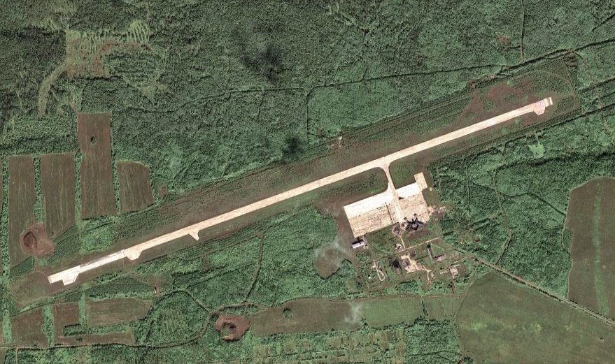 Усть-Илимский аэропорт со спутника