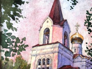 Картина «Усть-Илимск. Храм»