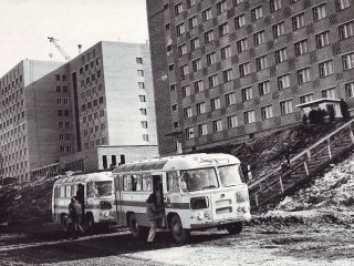 Усть-Илимск. Болгарское и венгерское общежития. 70-е годы