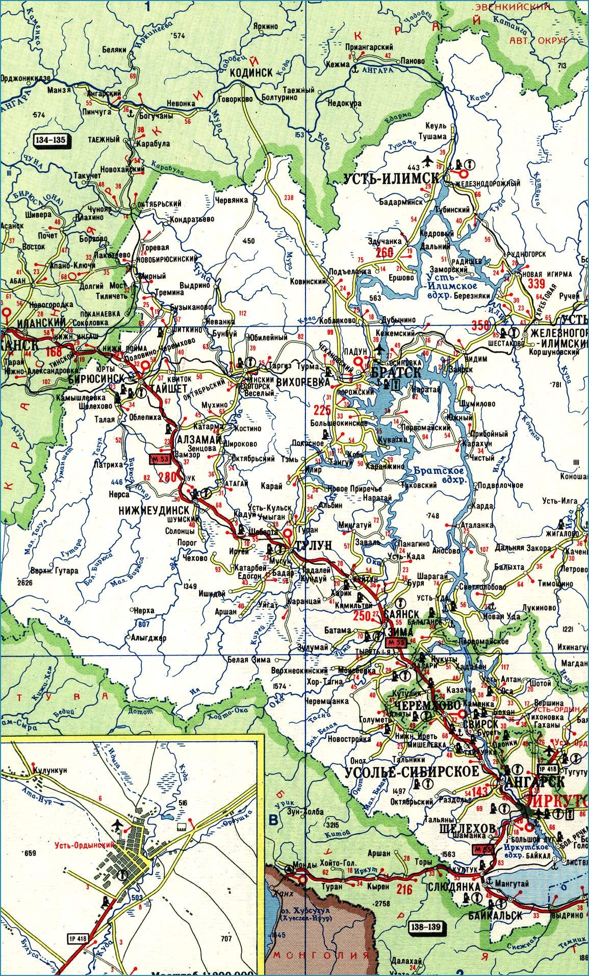 Транспортная карта Иркутской области