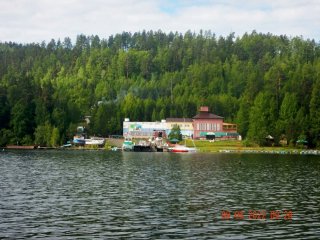 Усть-Илимск. Вид на левобережный яхт-клуб