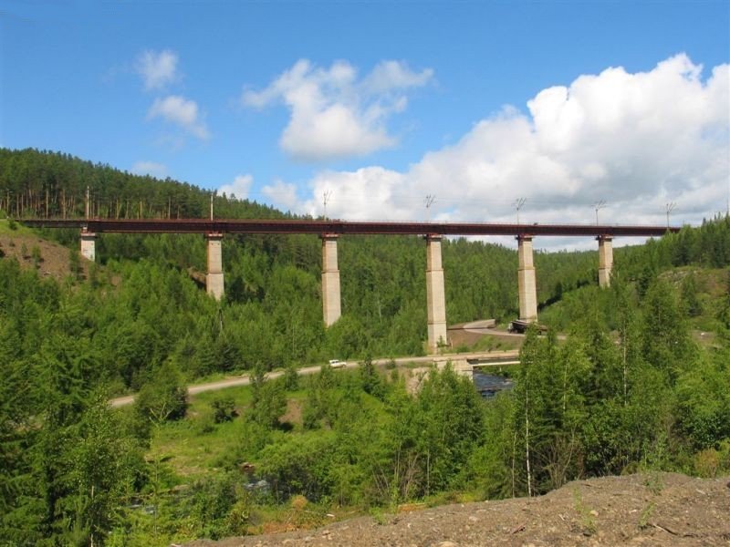 ЖД мост через р.Карапчанку