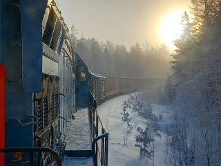 Поезд с УИ ЛПК на станцию Усть-Илимск